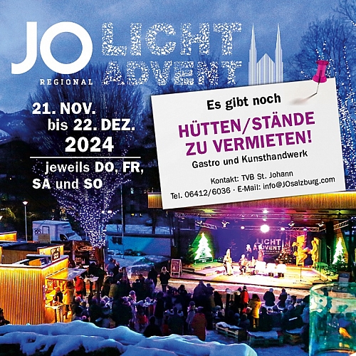 JOregional Lichtadvent 21. Nov. bis 22. Dez.