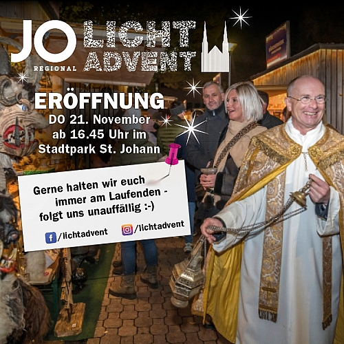 Eröffnung vom JOregional Licht-Advent